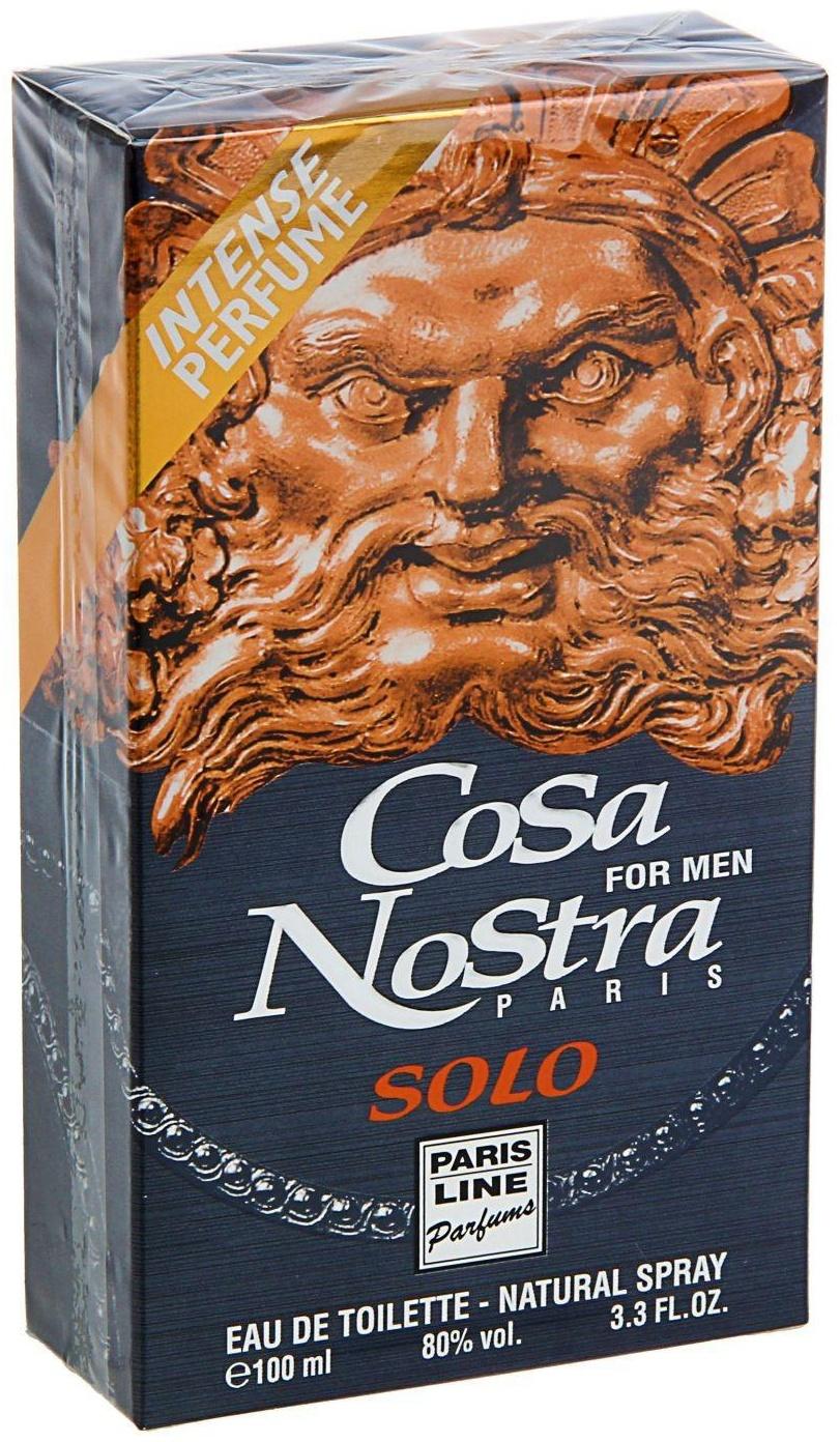 Туалетная вода мужская Cosa Nostra Solo Intense Perfume, 100 мл