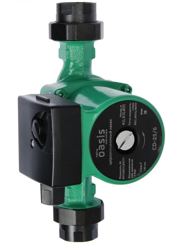 Насос циркуляционный Оasis C 25/6, напор 6 м, 40 л/мин, 40/60/90 Вт