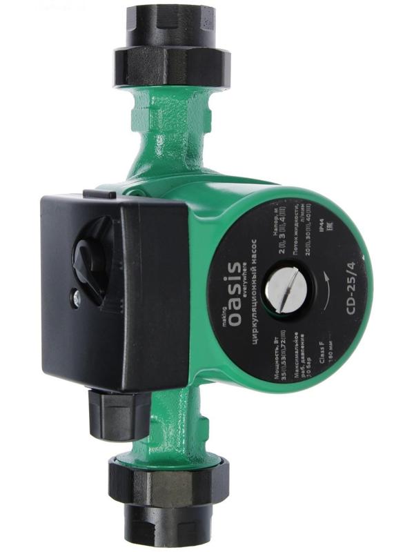 Насос циркуляционный Оasis C 25/4, напор 4 м, 40 л/мин, 35/53/72 Вт