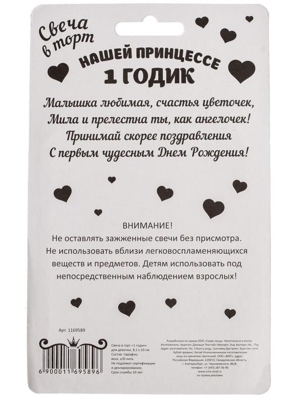 Свеча в торт 