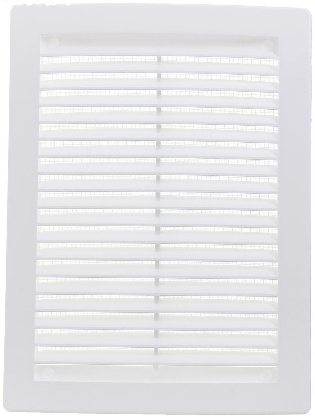 Решетка вентиляционная ERA 1520 РЦ, 150x200 мм, цилиндрическая, с сеткой, неразъемная