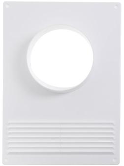 Площадка торцевая ERA 100ПТПР, 180х250 мм, d=100 мм, с решеткой, с круглым фланцем