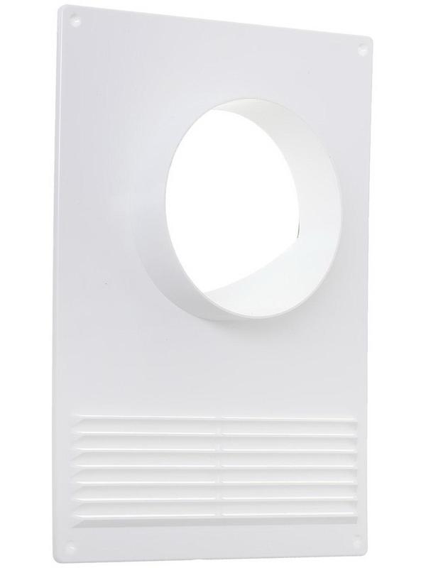 Площадка торцевая ERA 100ПТПР, 180х250 мм, d=100 мм, с решеткой, с круглым фланцем