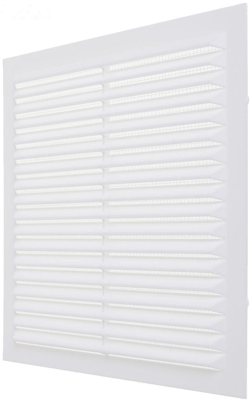 Решетка вентиляционная ERA 1919 С, 194х194 мм, с сеткой, неразъемная