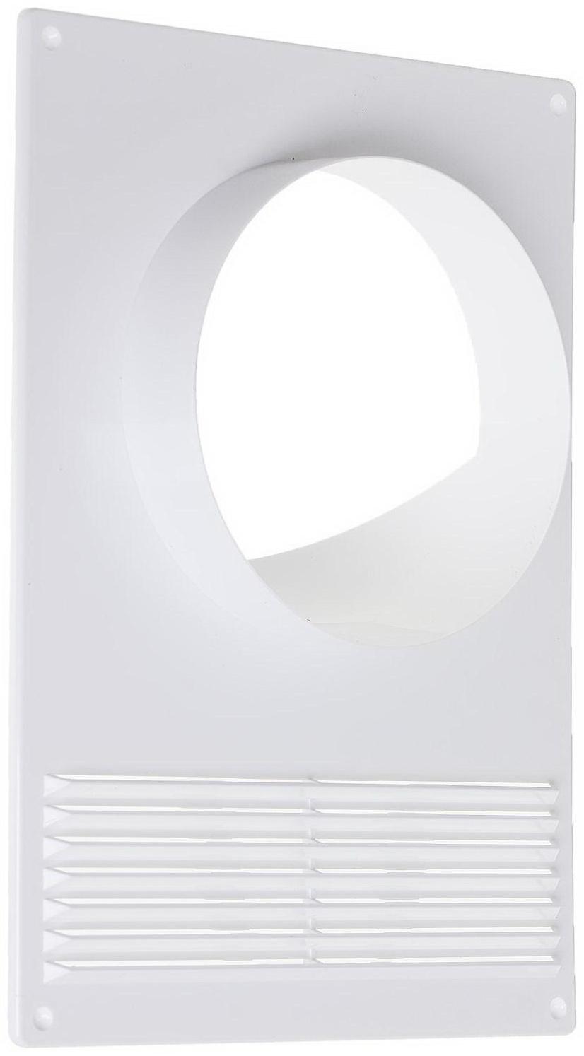 Площадка торцевая ERA 120ПТПР, 180х250 мм, d=120 мм, с решеткой, с круглым фланцем