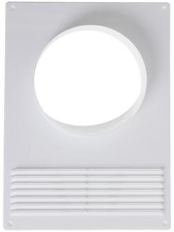 Площадка торцевая ERA 120ПТПР, 180х250 мм, d=120 мм, с решеткой, с круглым фланцем