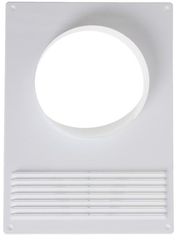 Площадка торцевая ERA 120ПТПР, 180х250 мм, d=120 мм, с решеткой, с круглым фланцем