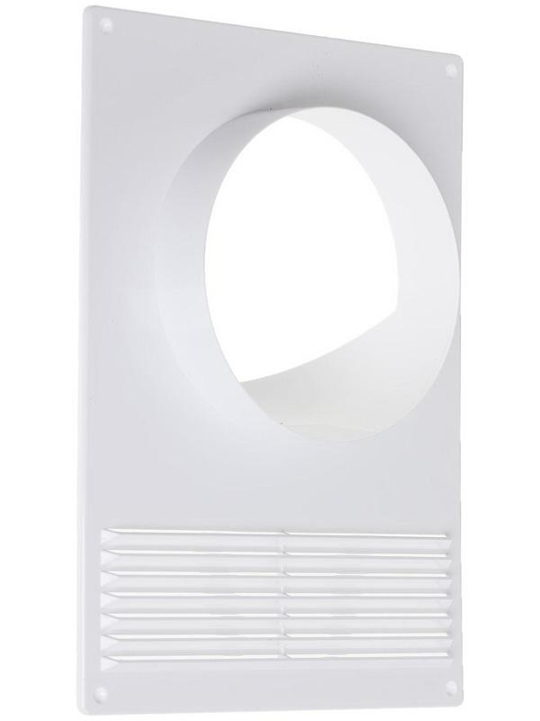 Площадка торцевая ERA 120ПТПР, 180х250 мм, d=120 мм, с решеткой, с круглым фланцем