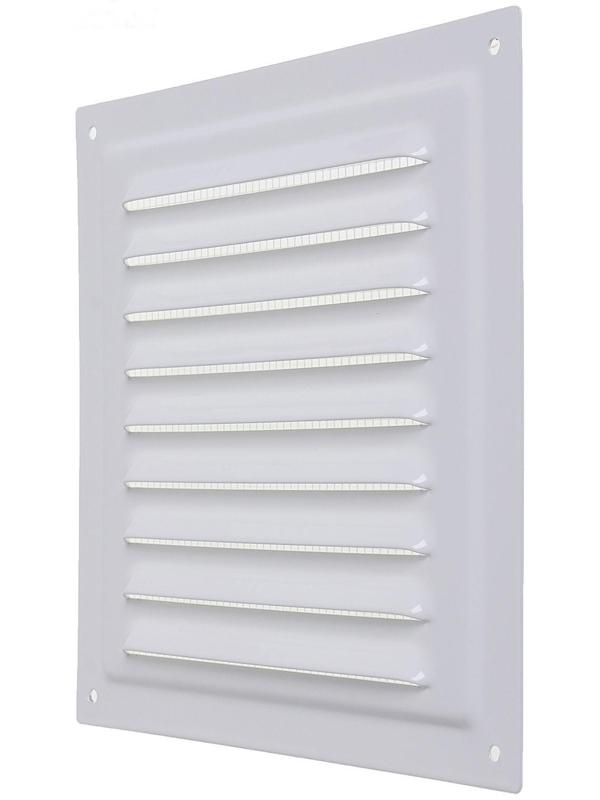 Решетка вентиляционная ERA 1515 МЭ, 150 x 150 мм, неразъемная, с сеткой, металлическая