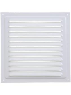 Решетка вентиляционная ERA 2020 МЭ, металлическая, с сеткой, 200x200 мм