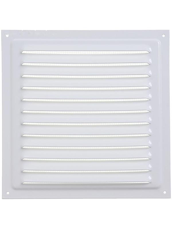 Решетка вентиляционная ERA 2020 МЭ, металлическая, с сеткой, 200x200 мм