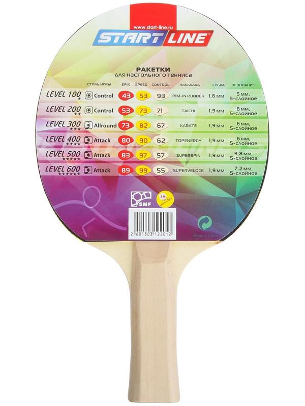 Ракетка для настольного тенниса Start line Level 100 с анатомической ручкой