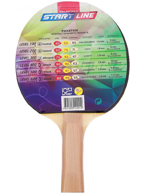 Ракетка для настольного тенниса Start line Level 100 с анатомической ручкой