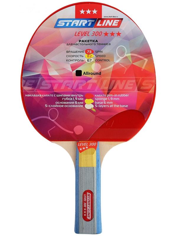 Ракетка для настольного тенниса Start line Level 300 с анатомической ручкой