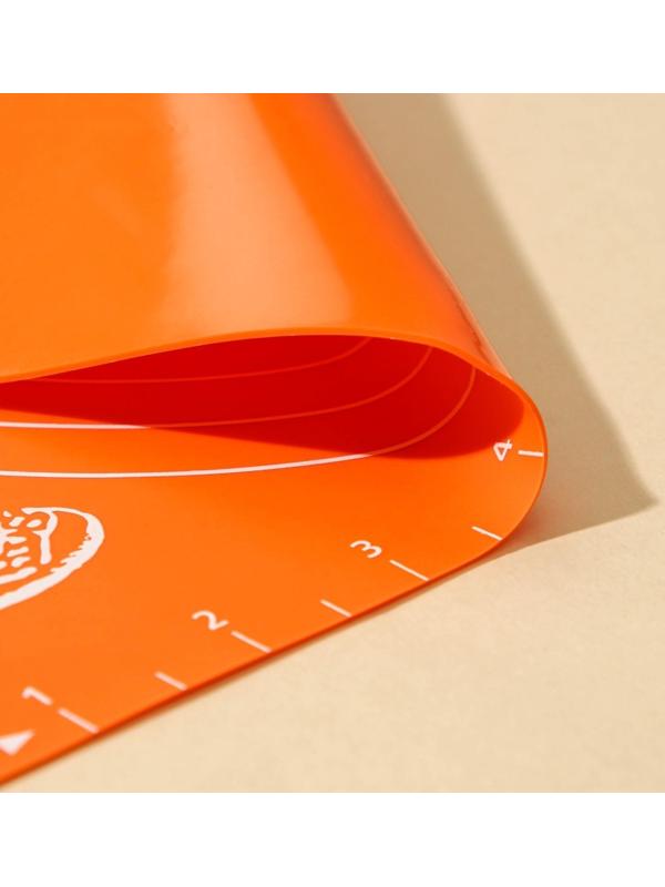 Коврик с разлиновкой силиконовый Доляна «Эрме», 28×25,5 см, цвет МИКС