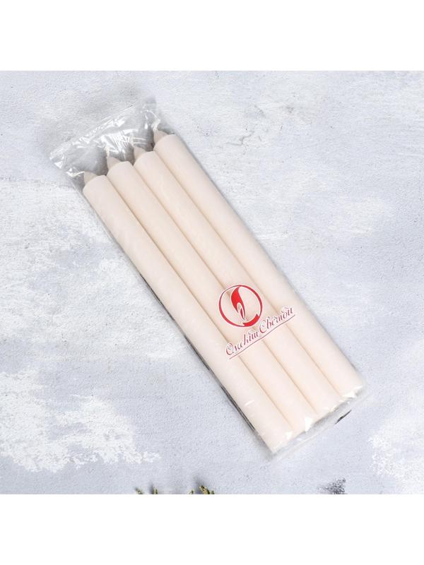 Набор свечей хозяйственных, 2,1х24,5 см, 11 ч, 80 г, 4 штуки