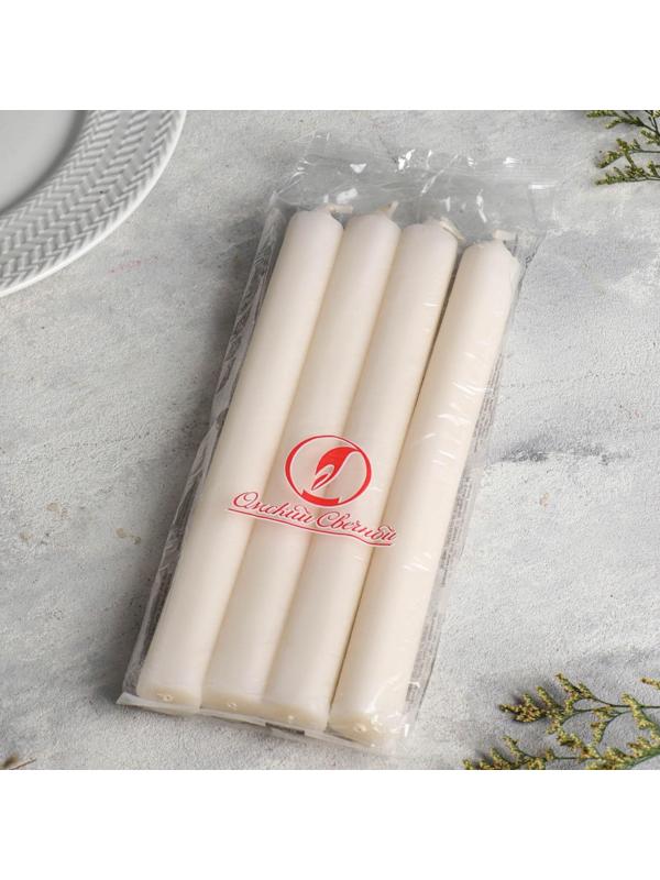 Набор свечей хозяйственных, 2,4х24,5 см, 12 ч, 100 г, 4 штуки