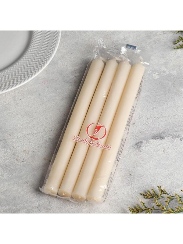 Набор свечей хозяйственных, 1,9х24,5 см, 9 ч, 65 г, 4 штуки