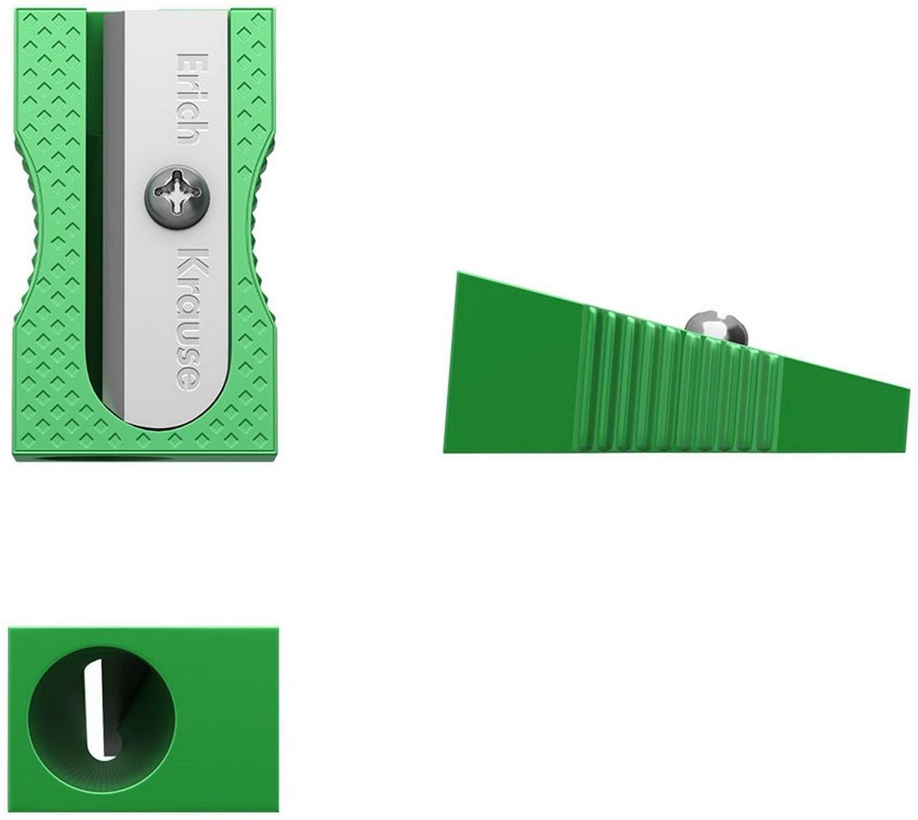 Точилка 1 отверстие ErichKrause Ferro Color, алюминий, отверстие диаметром 8 мм, микс