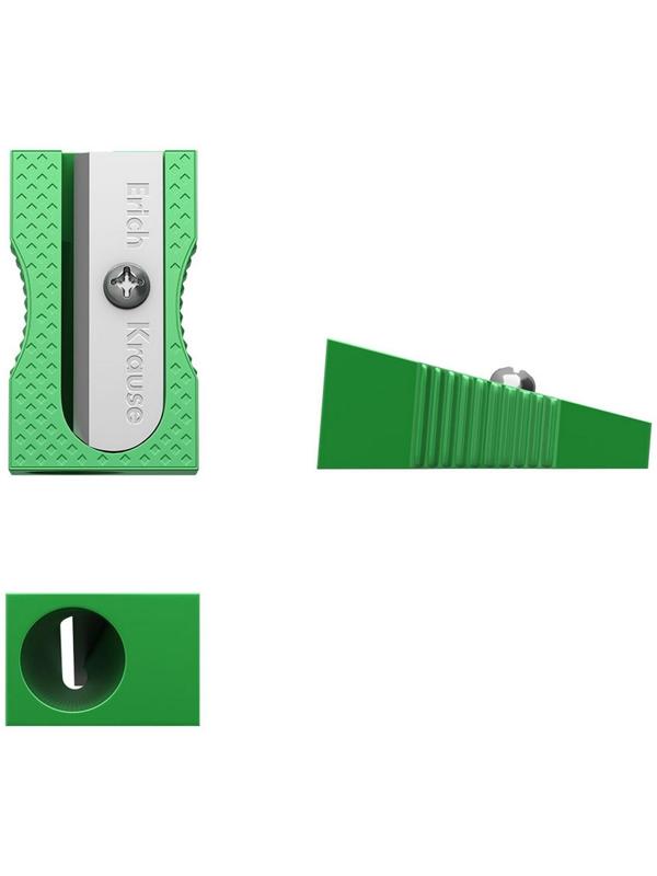 Точилка 1 отверстие ErichKrause Ferro Color, алюминий, отверстие диаметром 8 мм, микс