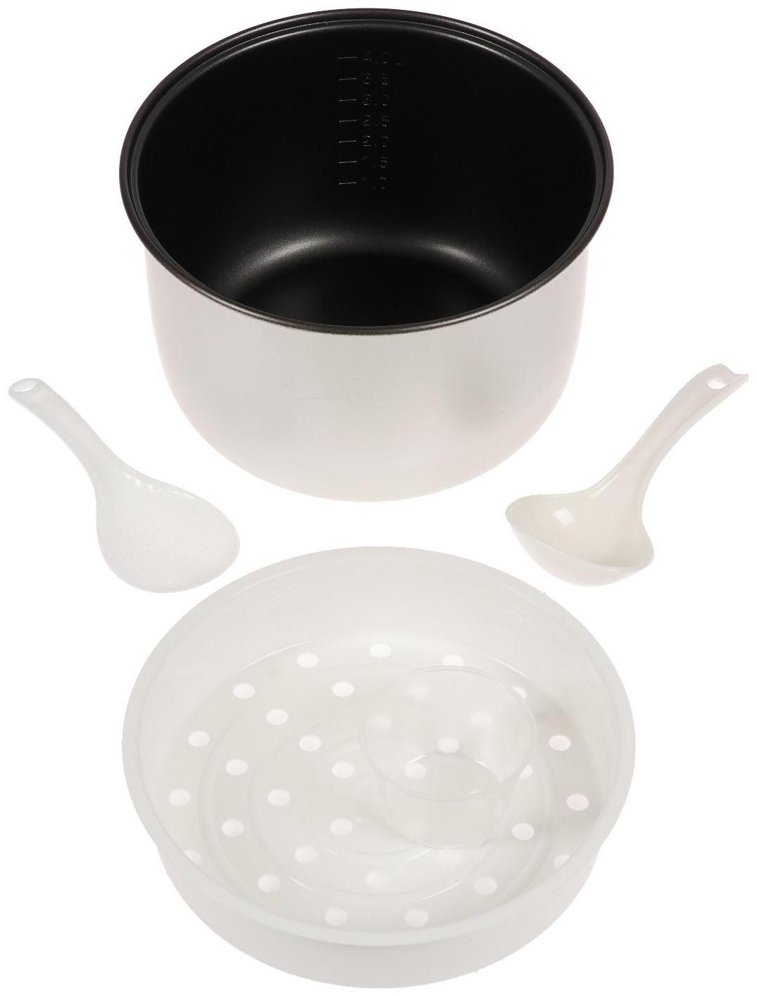 Мультиварка Sakura SA-7753W, 800 Вт, 5 л, 37 программ, с антипригарным покрытием