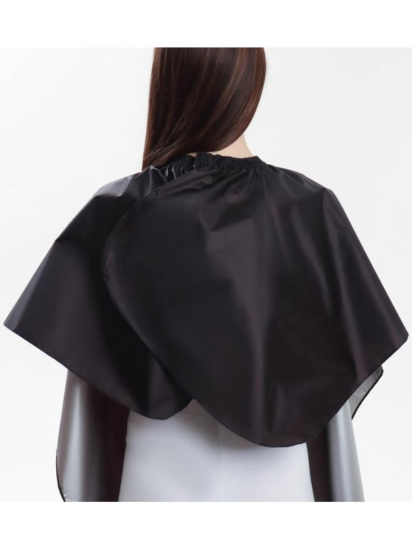 Накидка парикмахерская двусторонняя, цвет серебристый/чёрный