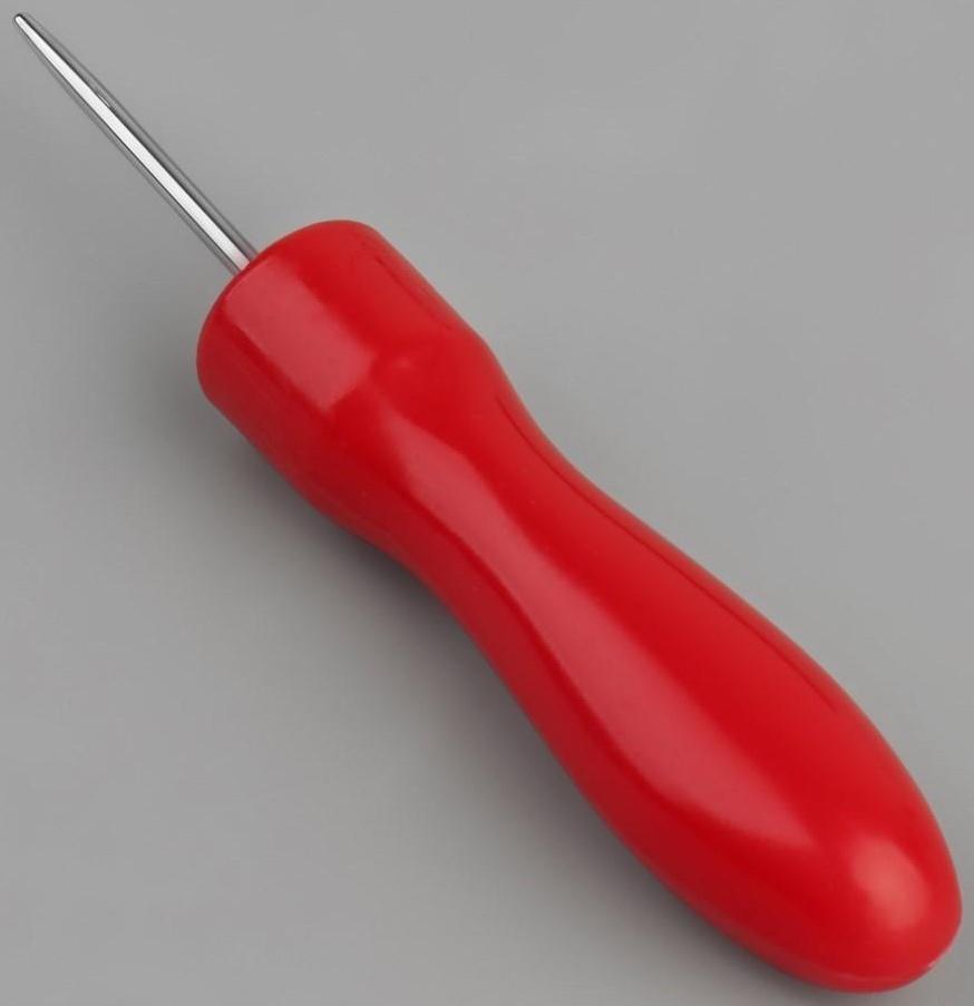 Шило швейное, 6,5 × 1 см, цвет красный