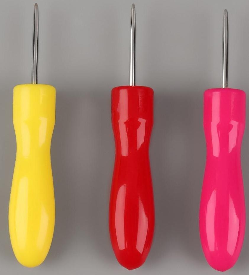 Шило швейное, 6,5 × 1 см, цвет красный