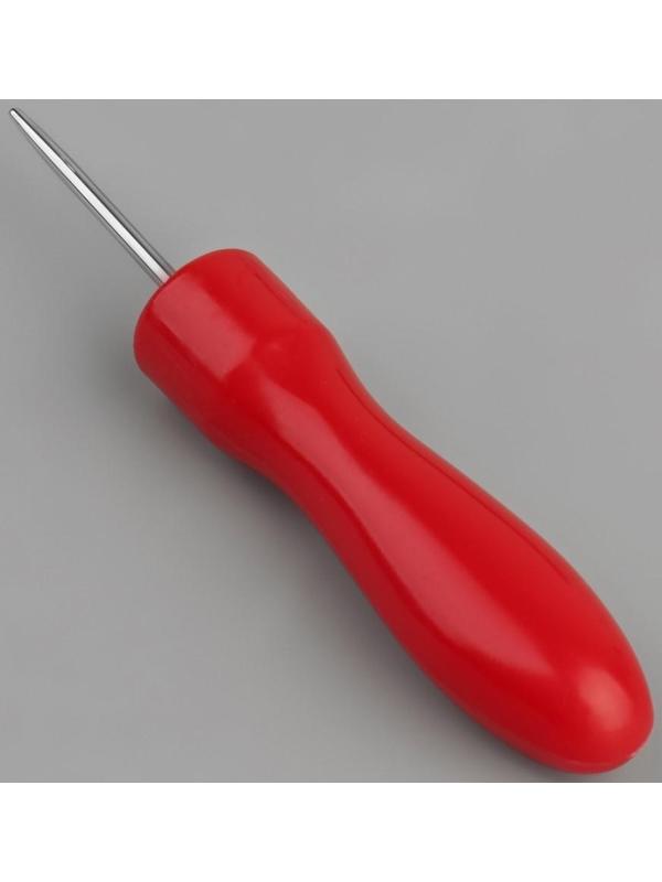 Шило швейное, 6,5 × 1 см, цвет красный