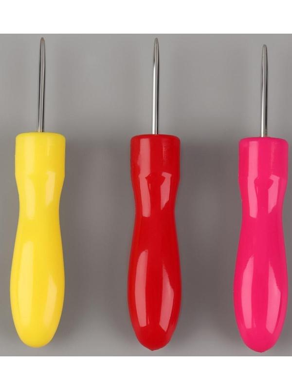 Шило швейное, 6,5 × 1 см, цвет красный