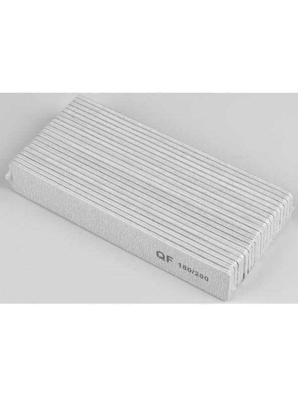 Пилка-наждак, абразивность 180/200, 18 см, фасовка 20 шт, цвет серый