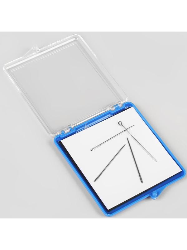 Игольница магнитная с иглами, 7 × 8 см, цвет МИКС