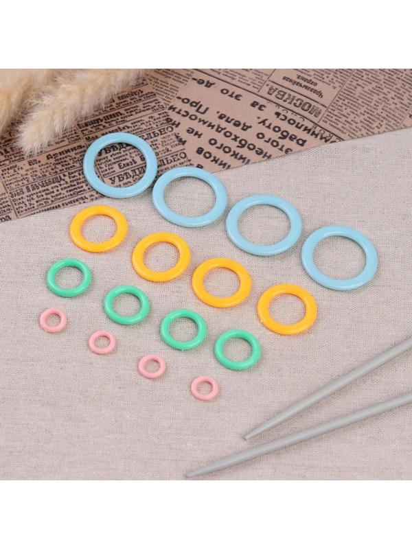 Набор колец для макраме, d = 12/20/29/35 мм, 16 шт, цвет МИКС