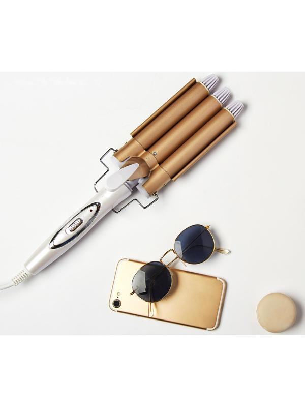 Плойка Luazon LW-09, 35 Вт, керамическое покрытие, d=25 мм, 220°С, белая