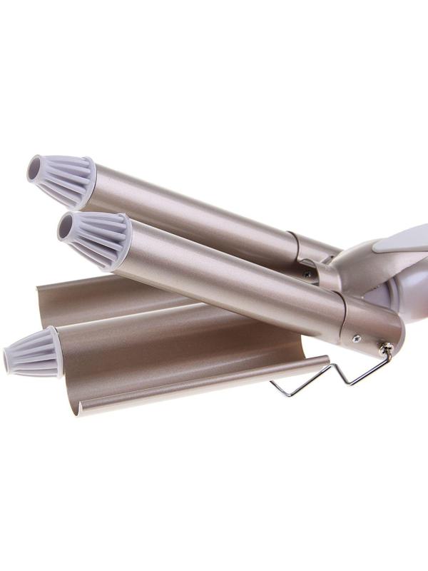 Плойка Luazon LW-09, 35 Вт, керамическое покрытие, d=25 мм, 220°С, белая