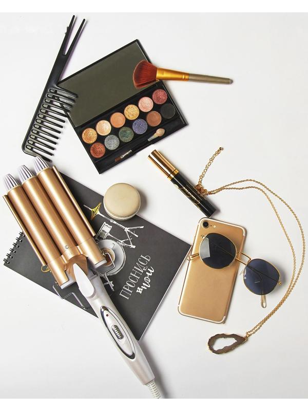 Плойка Luazon LW-09, 35 Вт, керамическое покрытие, d=25 мм, 220°С, белая