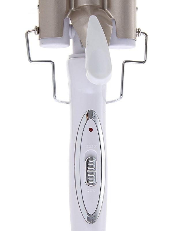 Плойка Luazon LW-09, 35 Вт, керамическое покрытие, d=25 мм, 220°С, белая