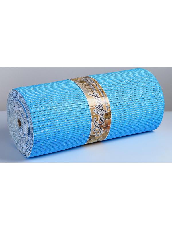 Коврик ПВХ «Пузырьки», 0,80×15 м, цвет голубой