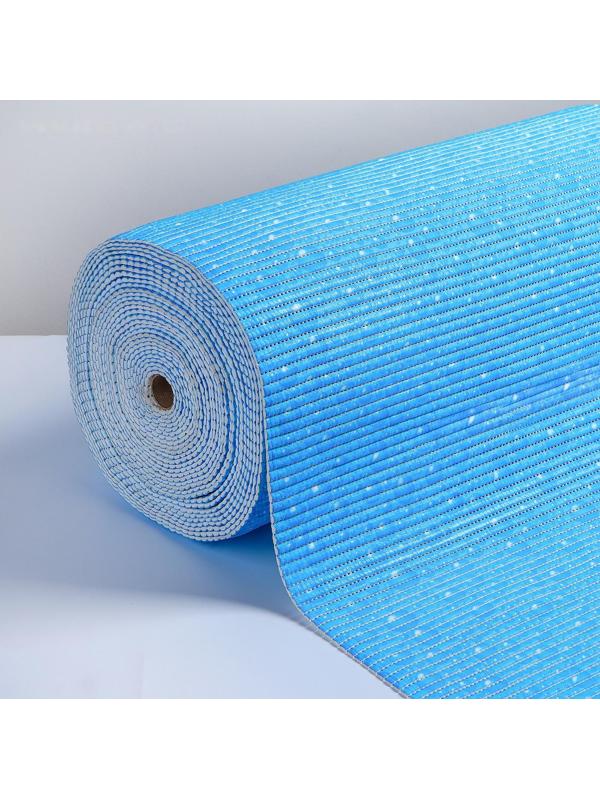 Коврик ПВХ «Пузырьки», 0,80×15 м, цвет голубой