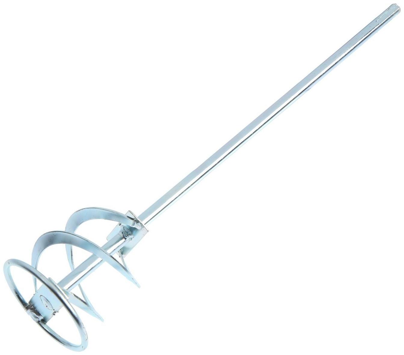 Миксер для красок и штукатурных смесей ТУНДРА, оцинкованный, SDS-plus, 80 х 10 х 400 мм