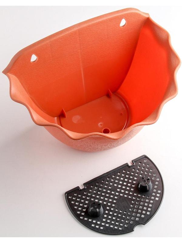 Кашпо для цветов настенное «Волна», 4,5 л, цвет МИКС