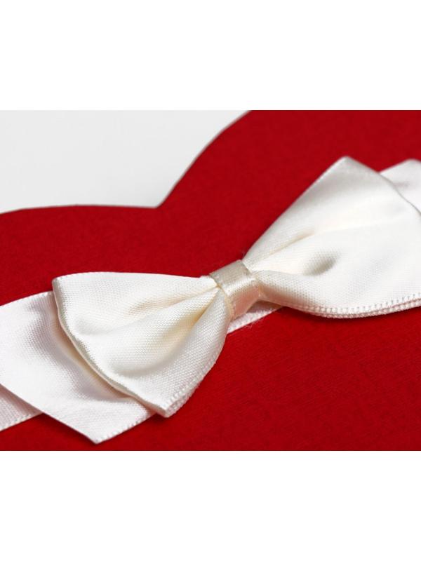 Набор коробок 3 в 1 сердца, Белый-алый, 21 х 19 х 9 - 15.5 х 14 х 6 см