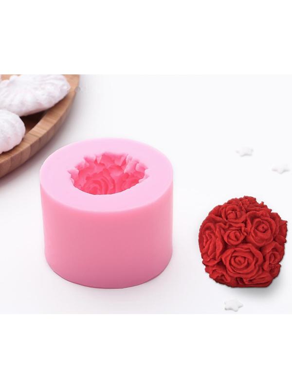 Молд «Розовый букет», 6,5×4,5 см