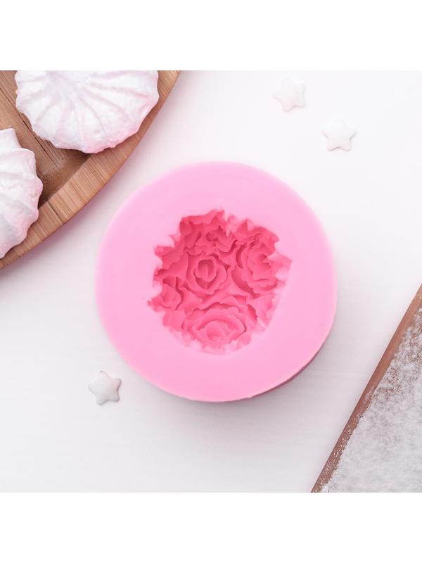 Молд «Розовый букет», 6,5×4,5 см