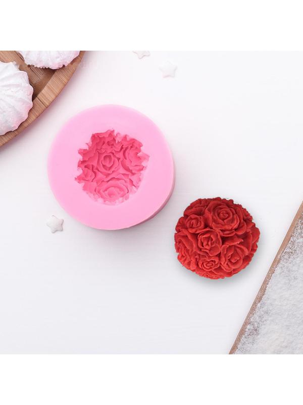 Молд «Розовый букет», 6,5×4,5 см