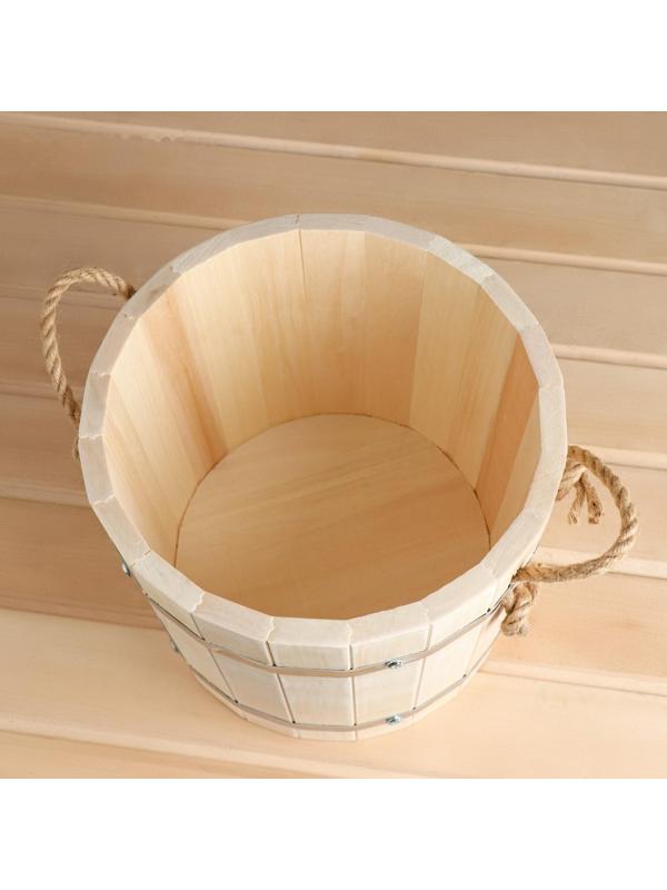 Запарник из липы, 8 л, нержавеющий обод 