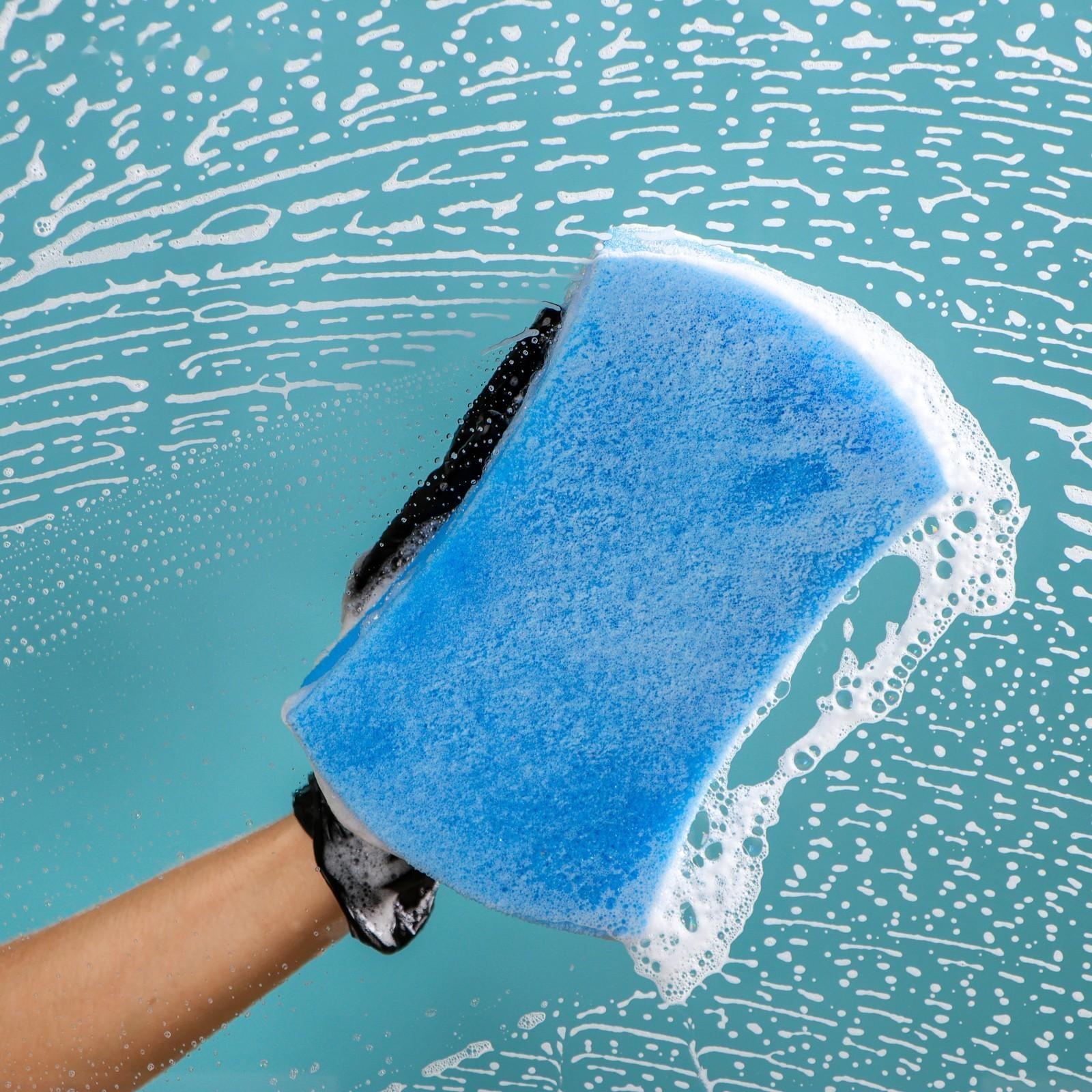 Губка автомобильная TORSO поролоновая с пористым слоем 195х120х70 мм