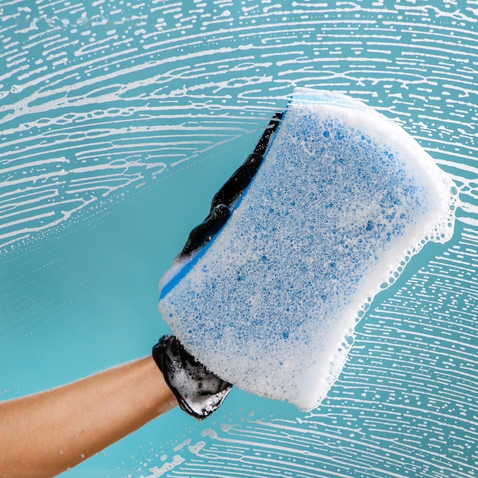 Губка автомобильная TORSO поролоновая с пористым слоем 195х120х70 мм