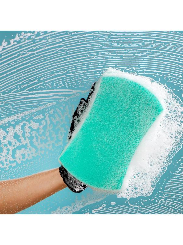 Губка автомобильная TORSO поролоновая с пористым слоем 195х120х70 мм