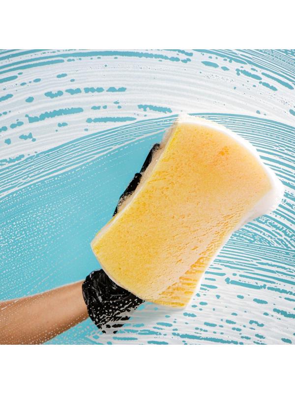 Губка автомобильная TORSO поролоновая с пористым слоем 195х120х70 мм